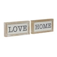 thumbnail image 5 of DecMode White Wood Love and Home Sign Wall Decor (2 Count), 5 of 8