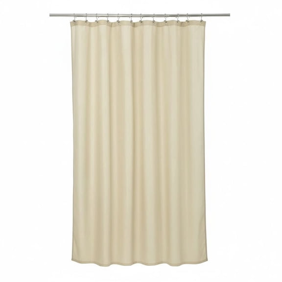 72x72 inch- Standard Size Fabric Shower Curtain Liner Waterproof - Soft & Light-Weight Cloth Shower Liner, Machine Washable