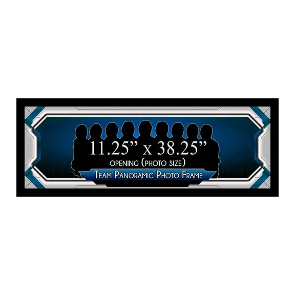 PFF PictureFrameFactoryOutlet - 11.25x38.25 Inch - Premium 1.25" Black Profile - Picture Frame for Artwork, Puzzles, Photos, Certificates