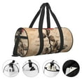 thumbnail image 3 of Fotbe Vintage Rose Botanical Art Bolsa Deportiva de Lona Plegable con Estampado, Bolsa de Gimnasio con Bolsillo Seco/Húmedo, Bolsa de Viaje Ultraligera de Gran Capacidad, 3 of 6