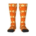 thumbnail image 2 of Picia Women Crew Soft Moisture-wicking Socks Bee Happy Sunflower Gnomes Pattern Design Cotton Socks, One Size fit All, 2 of 9