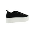 thumbnail image 2 of Aqua Womens Piper Suede Fashion Platform Sneakers Black 9 Medium (B,M), 2 of 3