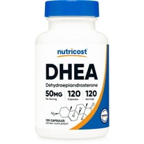 Nutricost DHEA Supplement (50mg) 120 Capsules - Dehydroepiandrosterone, Gluten-Free, Soy-Free, Non-GMO