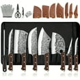 thumbnail image 2 of 14-in-1 Professional Chef Knife Set with Roll Bag - Kitchen, Butcher, Carving Knives - Ideal Gifts for Men, Hunting, Holidays, 2 of 8
