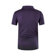thumbnail image 5 of Mens Golf Polos Summer Short Sleeve Breathable Moisture Wicking Button Lapel Athletic Stretchy Shirts Purple XXXXXXL, 5 of 5