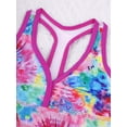 thumbnail image 3 of Doomiva Kids Girls 3PCS Tankini Swimsuit Sports Tank Top with Swim Skirt Bottoms Beachwear Bathing Pink 6, 3 of 6
