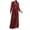 Wine, variant on JULMCOMO Jumpsuits for Women Sequin Wide Leg Deep V Neck Dressy Jumpsuits Long Sleeve Belted Waist Evening One Piece Summer Rompers White M
