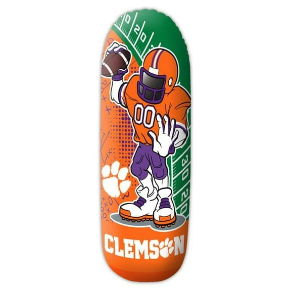 Fremont Die 36 in. Tall Vinyl Clemson Tigers Rookie Water Based Bop Bag