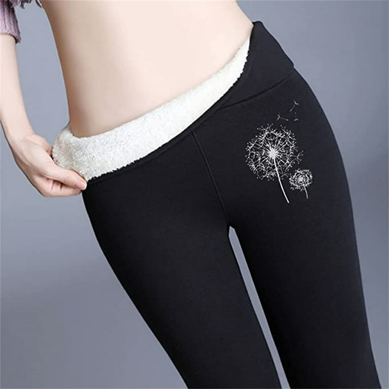 Sherpa Lined Leggings for Women Winter Warm Thermal Pants Soft Comfy Fleece  Tights Stylish Plush High Waisted Sweats
