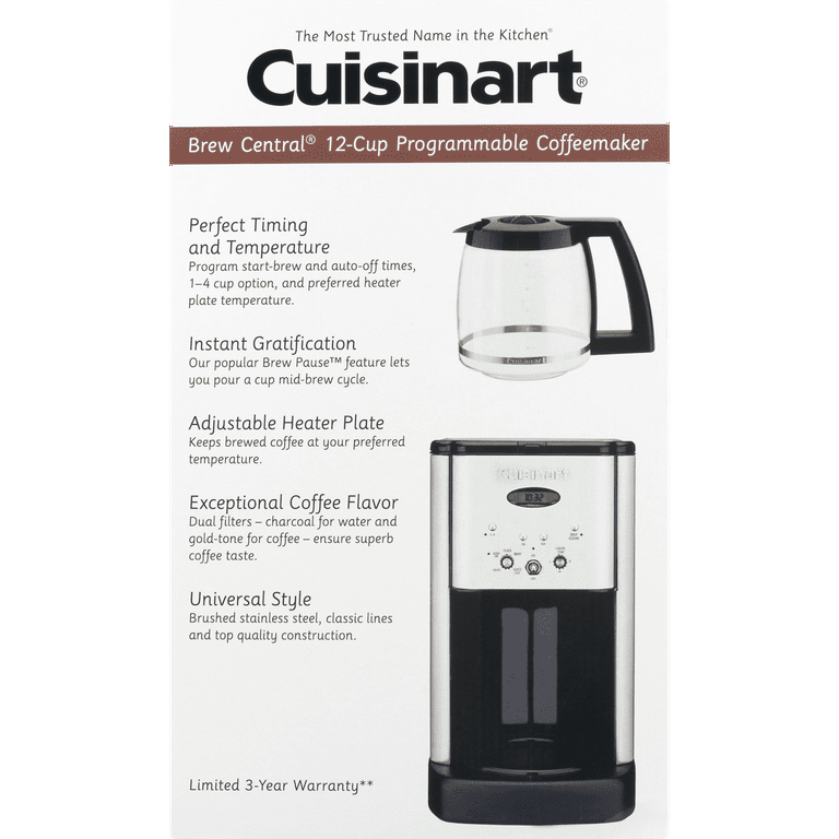 Cuisinart Black & Stainless Steel Brew Central Coffee Maker
