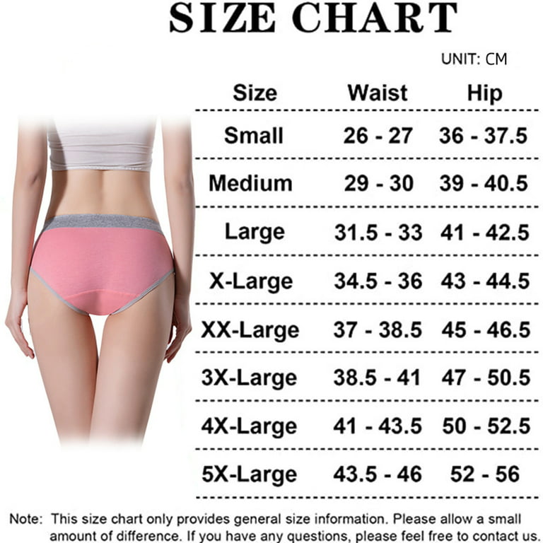 adviicd Women Lingerie Underwear for Heavy Flow Panties l Hipster Panty for  Female Teens Girls Cotton Hot Pink 4X-Large
