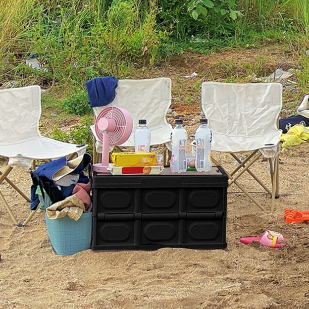 Caja De Almacenaje Caja de almacenamiento plegable para acampar, contenedor de almacenamiento de gran capacidad, senderismo, turismo, bolsa de artículos diversos DQrwqpou Para Estrenar