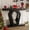 Black Marble Texture, variant on FUSUNBAO 47.3" Console Table,Openwork Bracket Sofa Table, Wood Narrow Entryway Table for Hallway, Behind The Couch, Living Room, Foyer, Easy Assembly（White Marble Texture）