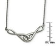 thumbnail image 4 of Chisel Stainless Steel Polished Infinity Symbols Pendant Necklace, 4 of 4
