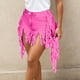 thumbnail image 1 of WILLBEST Pantalones Cortos Casuales para Mujer, Cómodos y Versátiles, con Detalle de Flecos para Fiesta de Verano, Discoteca, Tejido Elástico y Transpirable. XXXL, 1 of 7