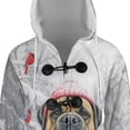 thumbnail image 4 of Playful Bullmastiff Welcomes Winter Snowy Day with Cardinal Bird All Over Print 3D Hooded Duffle Toggle Coat Dog Lover - 2017, 4 of 6