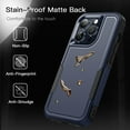 thumbnail image 6 of JETech Case for iPhone 15 Pro 6.1-Inch, Heavy Duty Dual-Layer Rugged Protection, Shockproof Protective Tough Phone Cover with Matte Back (Navy), 6 of 6