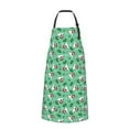 thumbnail image 2 of Pofeuu Christmas French Bulldog Print Waterproof Apron with Pockets Adjustable Cooking Aprons Kitchen Bib for Baking Household Cleaning, 2 of 8