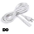 thumbnail image 2 of THE CIMPLE CO - 2 Prong AC Power Cord Cable -Polarized 10 Foot - White-Satellite CATV PS3 + Xbox, 2 of 9