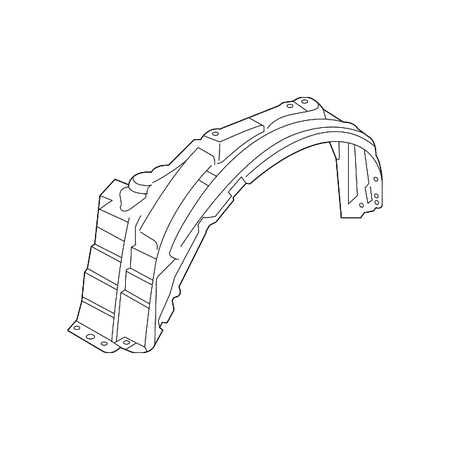 Genuine OE Mitsubishi Fender Liner - 5370B882 Fits select: 2018-2020 MITSUBISHI OUTLANDER SE/SEL/LE, 2016-2017 MITSUBISHI OUTLANDER SE/SEL