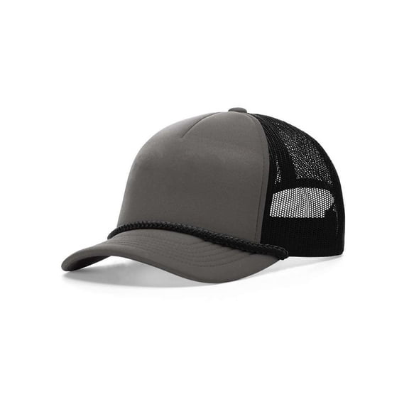 Richardson - Low Pro Foamie Trucker Cap - 213 - Charcoal/ Black/ Black