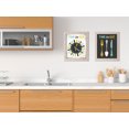thumbnail image 2 of Gango Home Decor Gray and Teal Vintage "Time To Eat" Adult Kitchen Set; Two 11" x 14" Distressed Framed Prints, 2 of 3