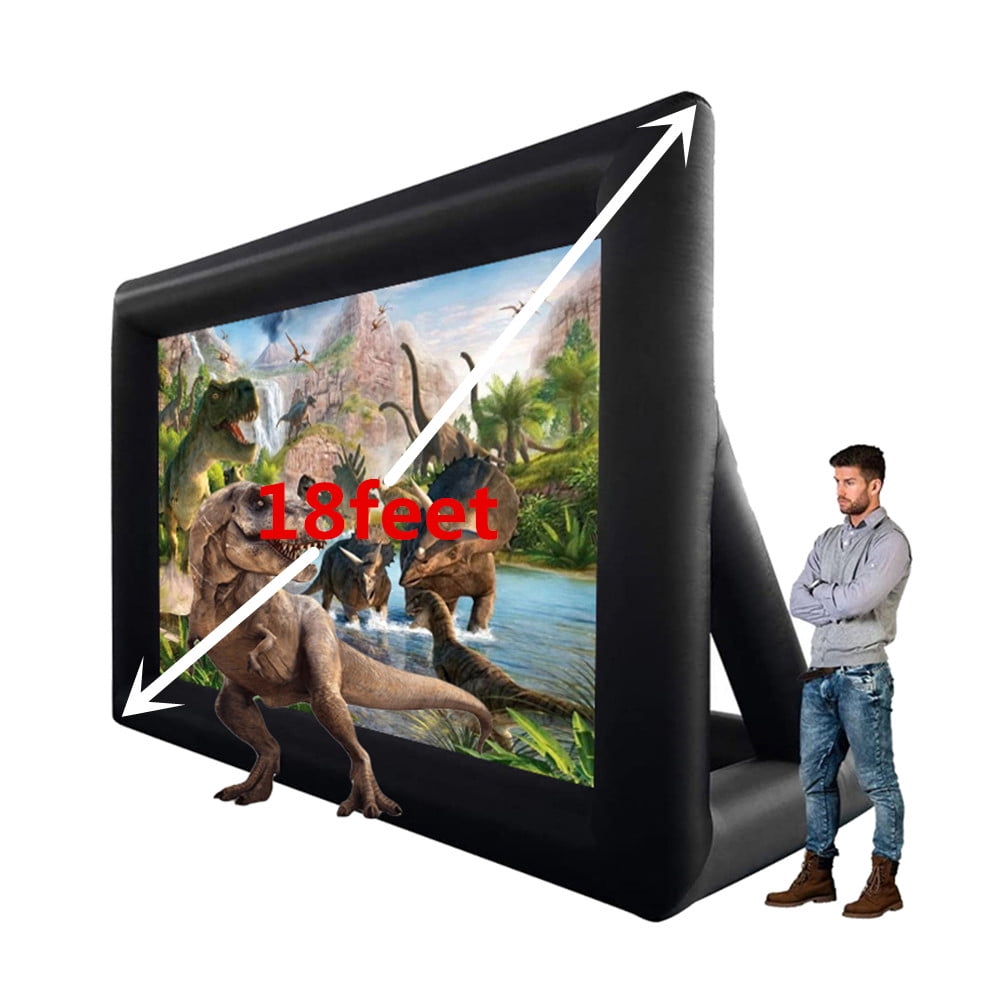 Pantalla Inflable Proyector 18 Pies - Con Ventilador Y Bolsa