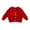 Red, variant on Unisex Autumn Winter Solid Knitted Cardigan with Pom-Pom Trimmings for Adults and Teens, Soft and Cozy Sweater Jacket
