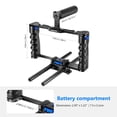 thumbnail image 4 of NEEWER Aluminum Alloy Camera Cage, Filmmaking Rig with Top Handle, Dual Grips & Arca Type Base, Compatible with Sony A7S III A7IV A6600 Canon EOS R5C R5 R6 DSLR/Mirrorle, 4 of 8