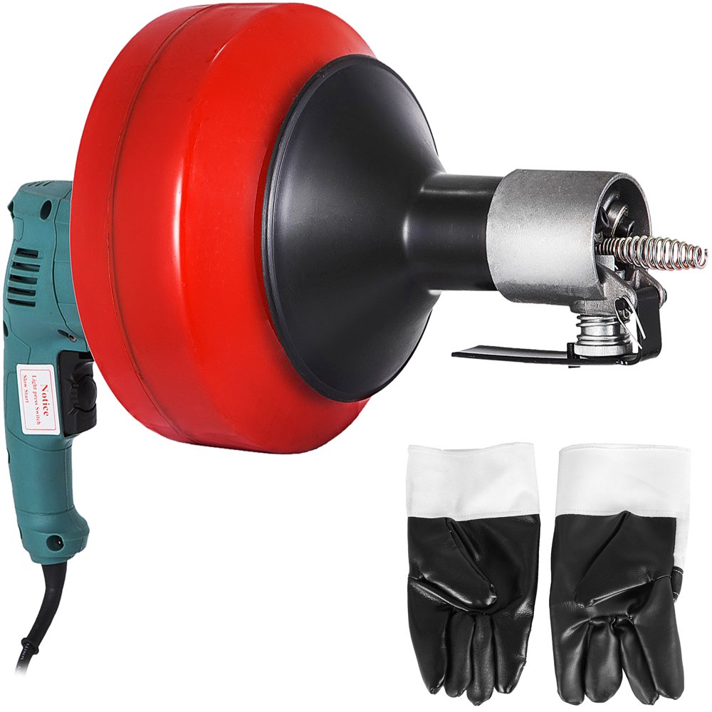 VEVOR 26 ft Portable Electric Drain Auger Best fit 0.8"—2.6" Pipes