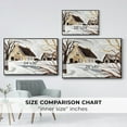 thumbnail image 4 of Winter Cottage II - Framed Gallery Wrapped Holiday Canvas - 25 x 37 - Black Frame, 4 of 8