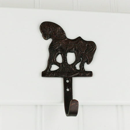 Highpoint Collection  Oil Rubbed Bronze Show Pony Horse Wall Hooks - Set of