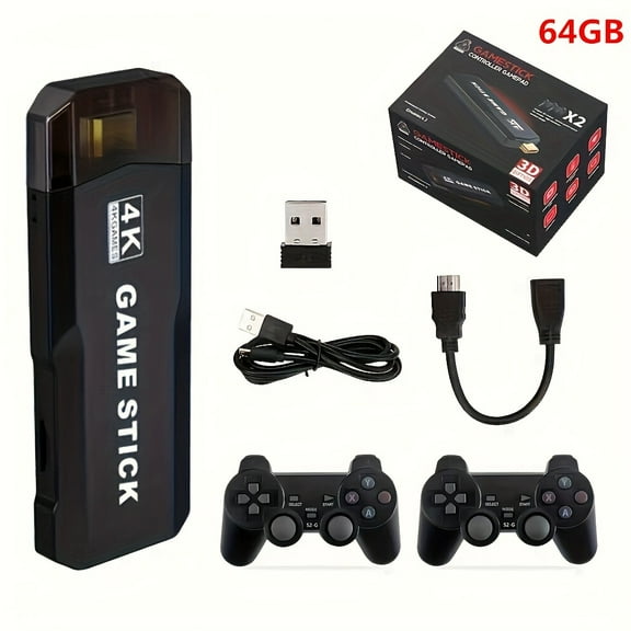 X2 Game Video Stick, High-definition Picture, Classic Retro Games, High-definition Output, Plug-and-play 2.4G Wireless Controller