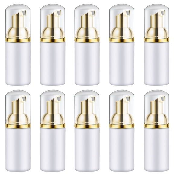 10PCS 30ML Plastic Foaming Bottle Soap Mousses Liquid Dispenser,Froth Shampoo Lotion Bottling Foam Bottles