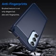 thumbnail image 3 of for Samsung Galaxy A54 5G case, Galaxy A54 Phone case with HD Screen Protector, Fashion Shock-Absorption Flexible TPU Bumper Soft Rubber Protective Phone Case Cove for Samsung Galaxy A54 5G, Navy Blue, 3 of 16