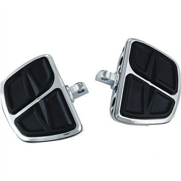 Chrome Kuryakyn Kinetic Mini Floor Boards with Male Mount Adapters