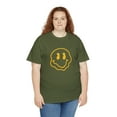 thumbnail image 6 of Blurry smiley face graphic t shirt  Unisex Heavy Cotton Tee, 6 of 8