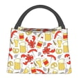 thumbnail image 1 of Balery Crabs And Beer Bolsa de Aislamiento Portátil – Bolsa de Almuerzo con Forro de Aluminio Mejorado, Funda Impermeable y Fácil de Limpiar para Picnic y Caja de Almuerzo, 1 of 6