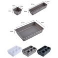 thumbnail image 2 of Desktop plastic sundries drawer divider combination storage box (White) 8 pcs, 2 of 5