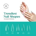 thumbnail image 2 of Gel Nail Kit Soft Gel Nail Tips, 500Pcs Medium Almond Pre-shaped Clear Full Cover False Nails for Gel Art Polish, Soak Off Easy Nail Extensions Acrylic Nails False Press on Nail Tips, 2 of 14