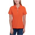 thumbnail image 1 of Polo con cremallera Tommy Hilfiger para mujer naranja pequeño, 1 of 2