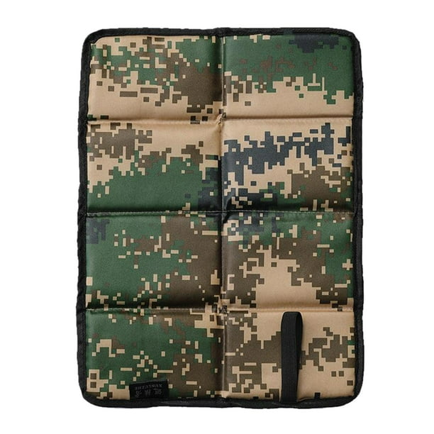 Esterilla plegable para exteriores, para acampar, playa, portátil, impermeable, para picnic Camuflaje