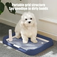 thumbnail image 6 of Dog Potty Tray Dog Potty Tray Flat Bottom Puppy Training Pad Holder Detachable Mesh Tray Easy Clean Anti-Splash Small Medium Dog Bathroom Indoor Pet Toilet Puppy Training Pad Holder, 6 of 6