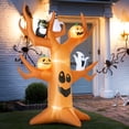 thumbnail image 2 of Outsunny 9' Inflatable Halloween Dead Tree Yard Decoration LED Light, 2 of 10