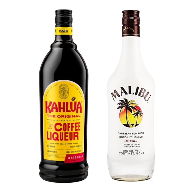 Kahlua, Kit Malibu Standard 750 Ml + Standard 1000 Ml