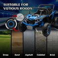 thumbnail image 3 of Xuanlur 24V 7AH 2 Seater Ride on Toys for Big Kids w/ 20" Large Seat, Remote Control, Bluetooth, 2X200W Powerful Motors, MP3, Lights, Power Car Wheels for Boys Girls, Blue, 3 of 9