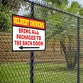 thumbnail image 3 of Custom Signs Outdoor and Indoor Weatherproof Aluminum. Full Color UV Ink lasts years. Customized No Trespassing Signs Personalized Delivery Signs for home or office. 10"" x 14"" -ATX CUSTOM SIGNS, 3 of 5