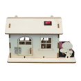 thumbnail image 1 of Simulation Cabin Wooden Child 3D Handmade Wood House Model DIY Jigsaw Puzzle Toy, 1 of 8