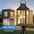 thumbnail image 3 of Lámpara impermeable de 3 luces Outdoor Post Light MYHXQ de 18.6 pulgadas, 3 of 8
