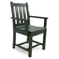 thumbnail image 3 of POLYWOOD TGD200GR Traditional Garden Dining Arm Chair in Green, 3 of 3